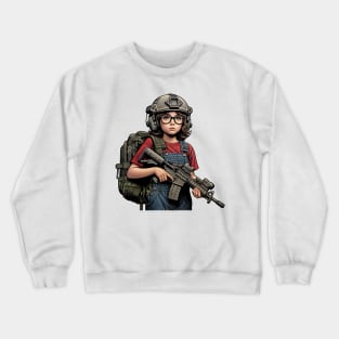 The Little Girl and a Gun Crewneck Sweatshirt